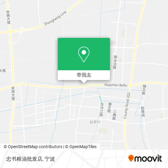 忠书粮油批发店地图