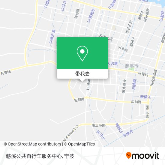 慈溪公共自行车服务中心地图