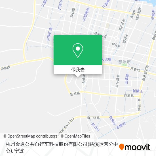 杭州金通公共自行车科技股份有限公司(慈溪运营分中心)地图