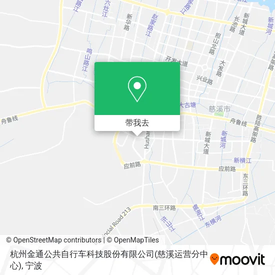 杭州金通公共自行车科技股份有限公司(慈溪运营分中心)地图