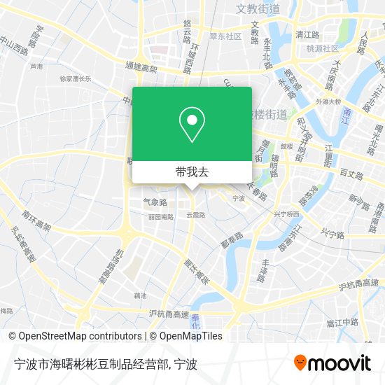 宁波市海曙彬彬豆制品经营部地图
