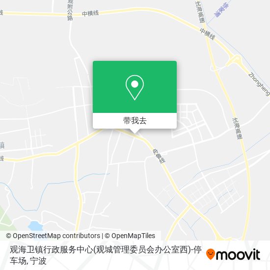 观海卫镇行政服务中心(观城管理委员会办公室西)-停车场地图