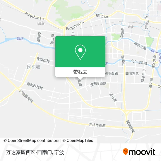 万达豪庭西区-西南门地图