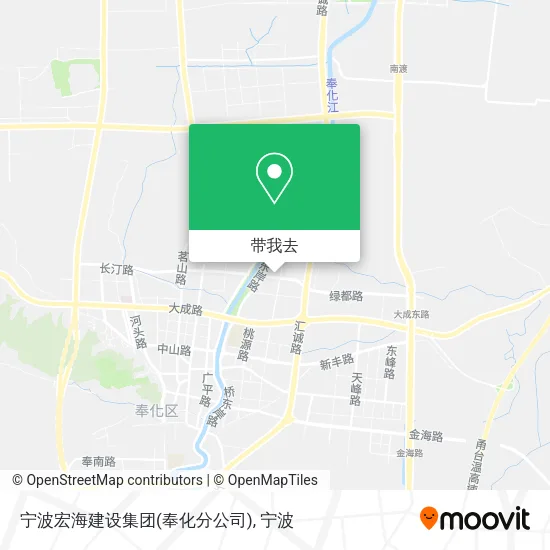 宁波宏海建设集团(奉化分公司)地图