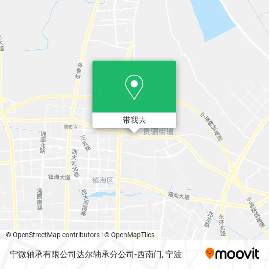 宁微轴承有限公司达尔轴承分公司-西南门地图