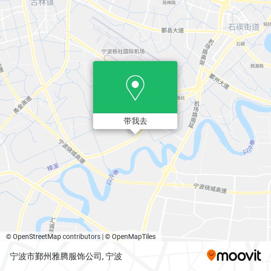 宁波市鄞州雅腾服饰公司地图