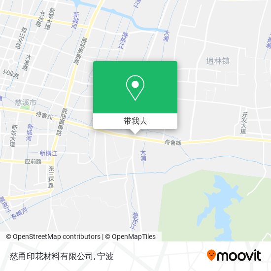 慈甬印花材料有限公司地图