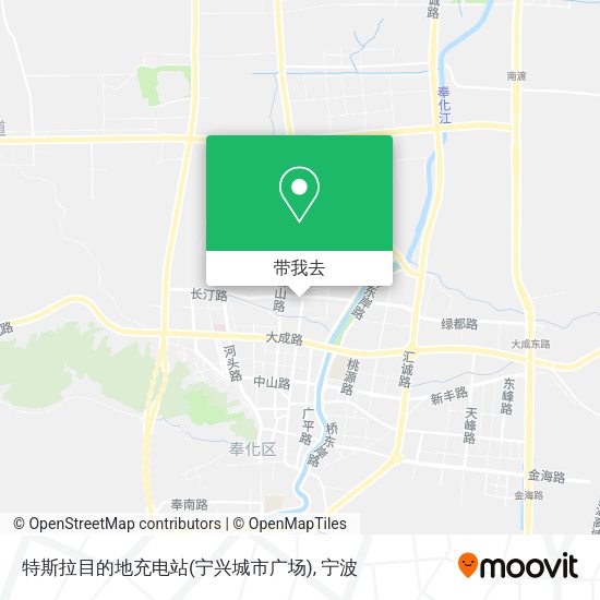 特斯拉目的地充电站(宁兴城市广场)地图