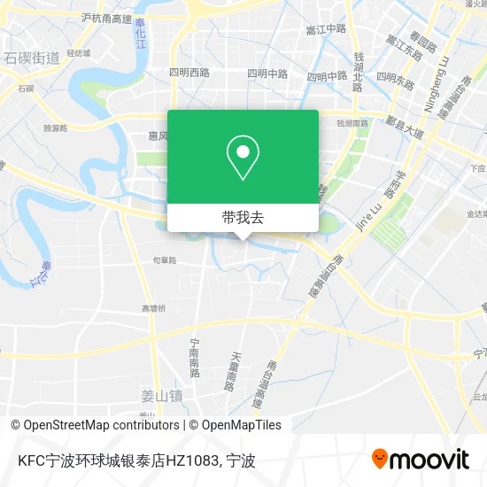 KFC宁波环球城银泰店HZ1083地图