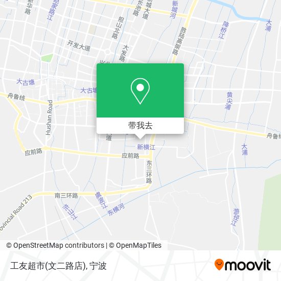 工友超市(文二路店)地图