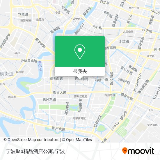 宁波lisa精品酒店公寓地图