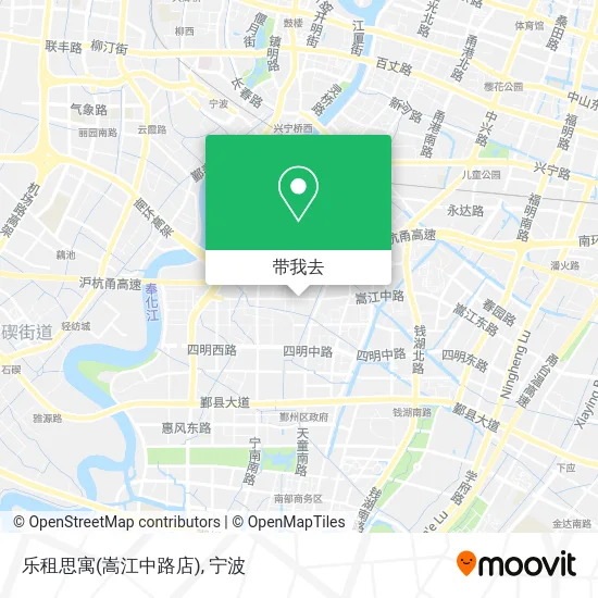 乐租思寓(嵩江中路店)地图
