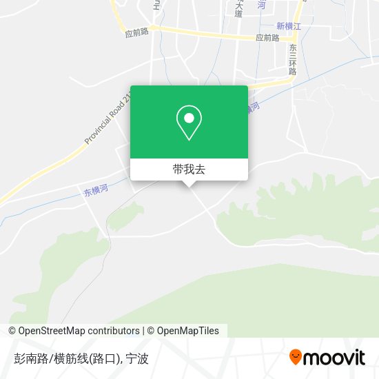 彭南路/横筋线(路口)地图