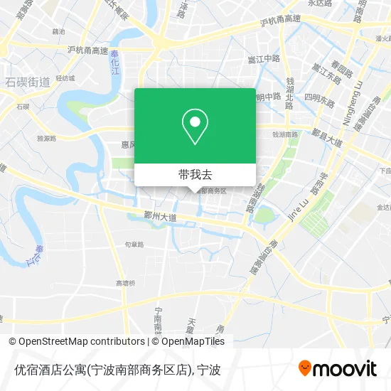 优宿酒店公寓(宁波南部商务区店)地图