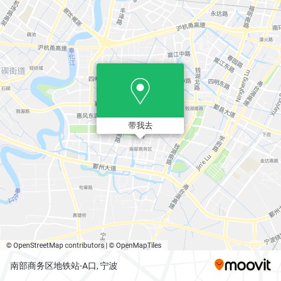 南部商务区地铁站-A口地图