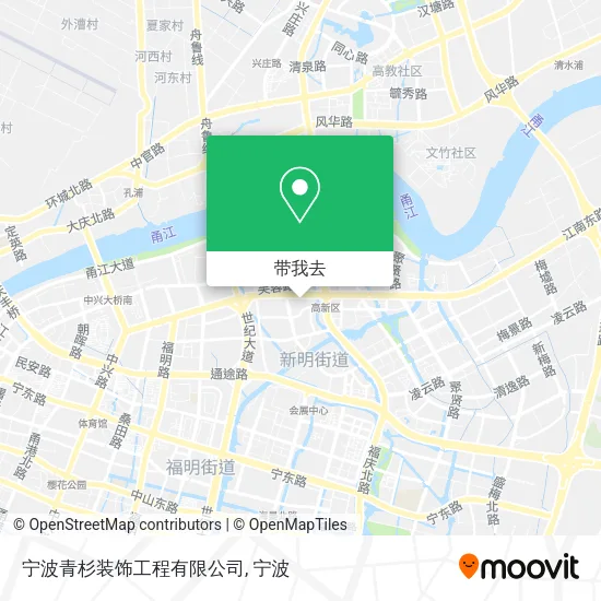 宁波青杉装饰工程有限公司地图