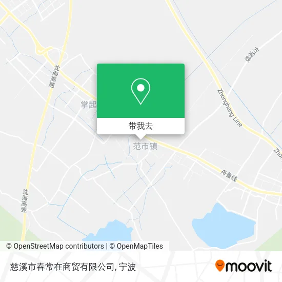 慈溪市春常在商贸有限公司地图