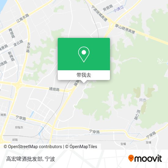 高宏啤酒批发部地图