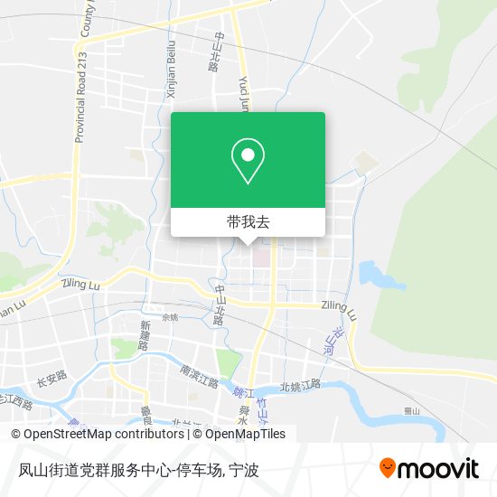 凤山街道党群服务中心-停车场地图