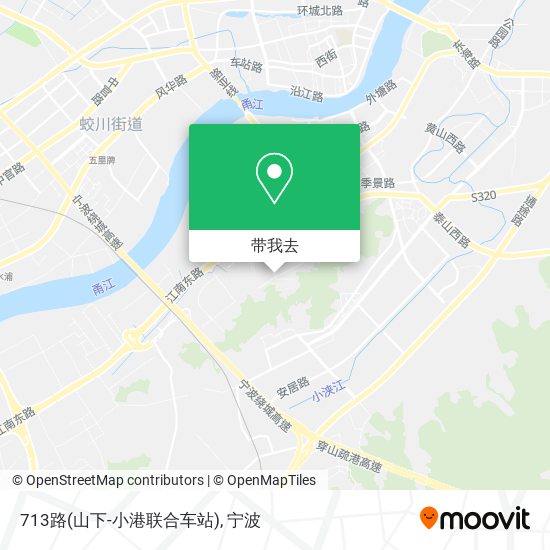 713路(山下-小港联合车站)地图