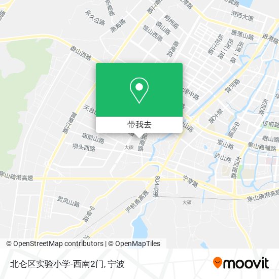 北仑区实验小学-西南2门地图