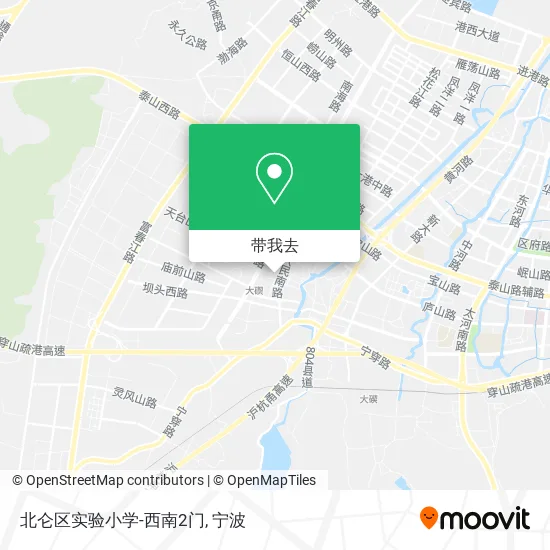 北仑区实验小学-西南2门地图
