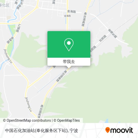 中国石化加油站(奉化服务区下站)地图