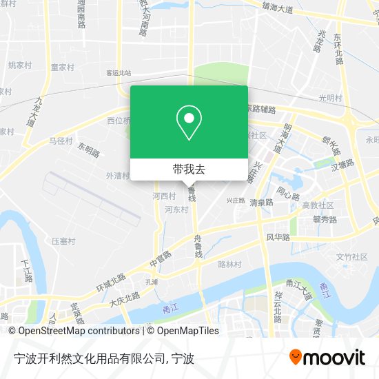 宁波开利然文化用品有限公司地图
