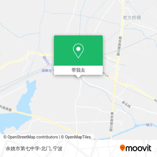 余姚市第七中学-北门地图