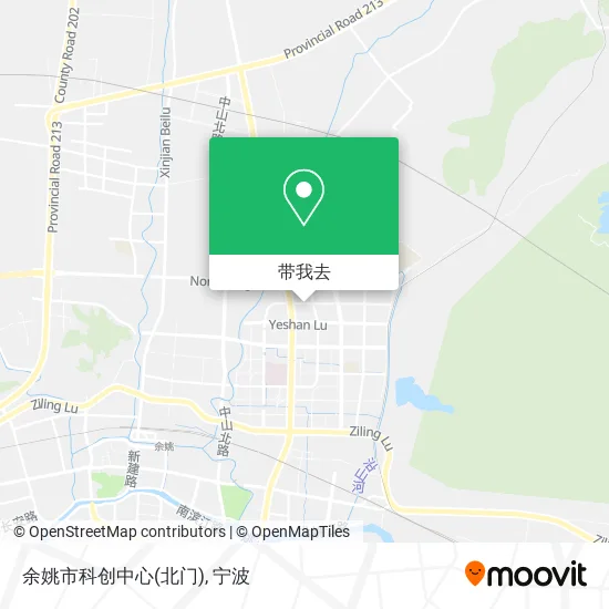 余姚市科创中心(北门)地图