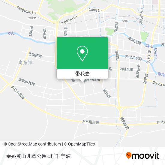 余姚黄山儿童公园-北门地图