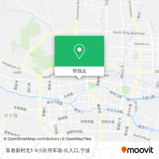 富巷新村北1-3小区停车场-出入口地图