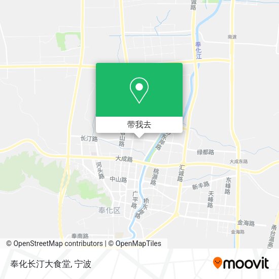 奉化长汀大食堂地图