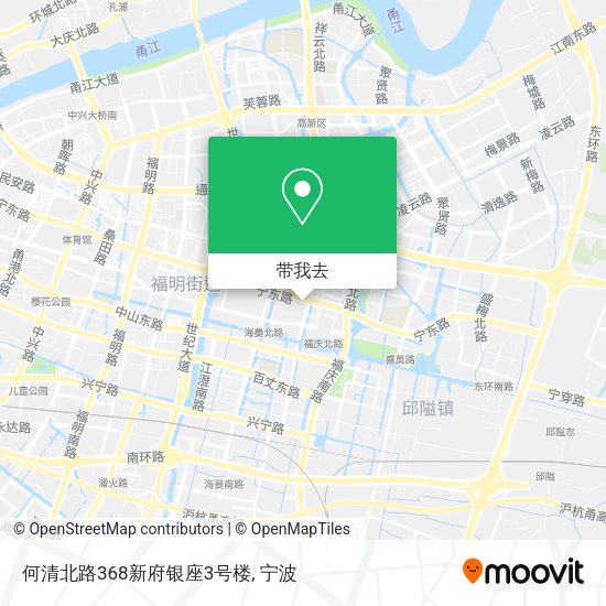 何清北路368新府银座3号楼地图