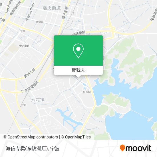 海信专卖(东钱湖店)地图