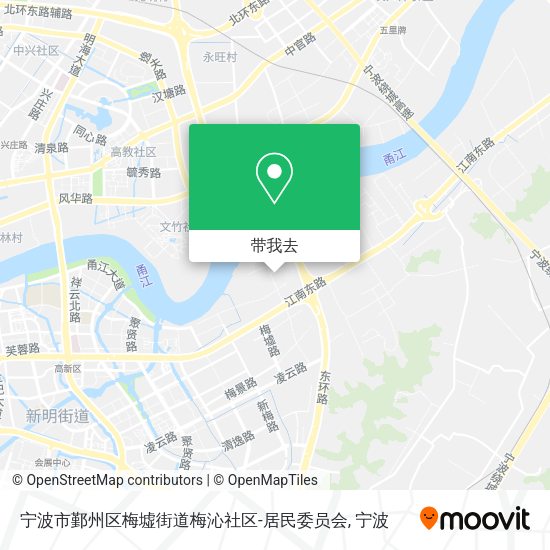 宁波市鄞州区梅墟街道梅沁社区-居民委员会地图