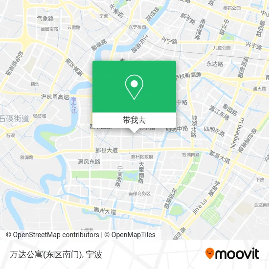 万达公寓(东区南门)地图