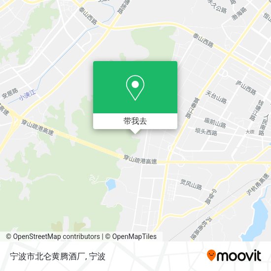 宁波市北仑黄腾酒厂地图