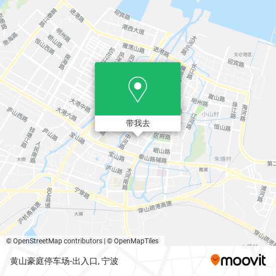 黄山豪庭停车场-出入口地图