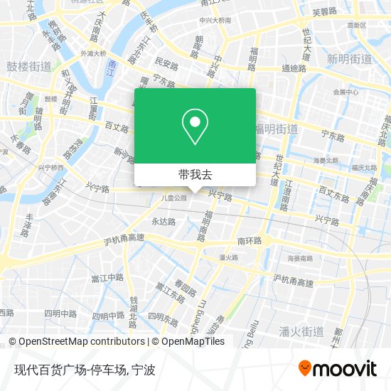 现代百货广场-停车场地图