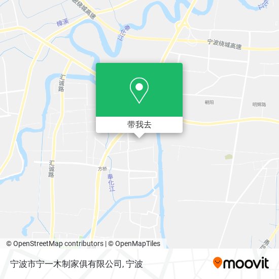 宁波市宁一木制家俱有限公司地图