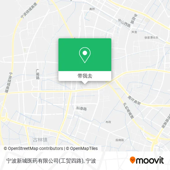 宁波新城医药有限公司(工贸四路)地图