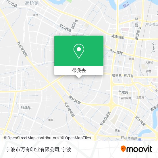 宁波市万有印业有限公司地图