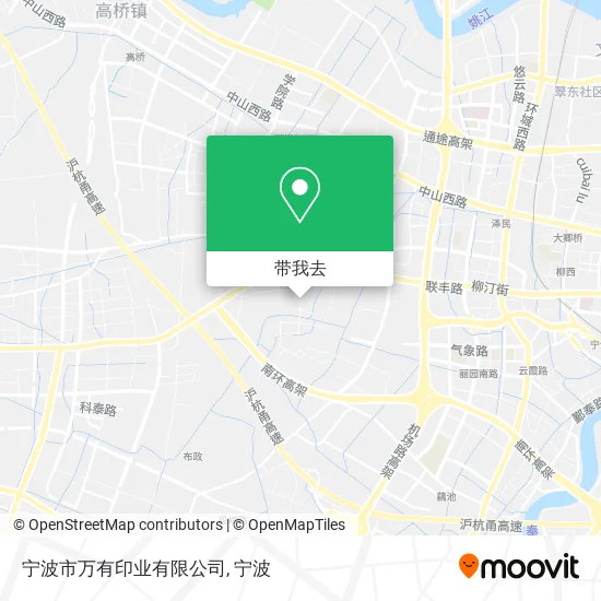 宁波市万有印业有限公司地图