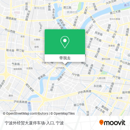 宁波外经贸大厦停车场-入口地图