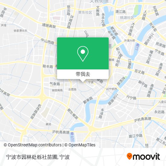 宁波市园林处栎社苗圃地图