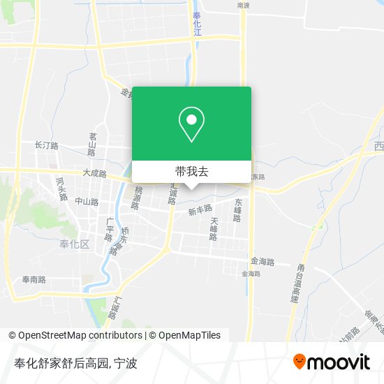 奉化舒家舒后高园地图