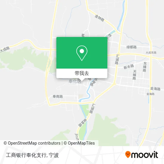 工商银行奉化支行地图