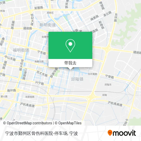 宁波市鄞州区骨伤科医院-停车场地图