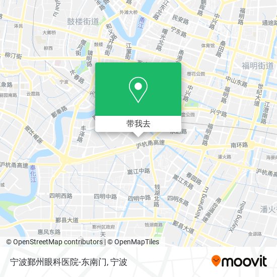 宁波鄞州眼科医院-东南门地图
